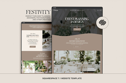Squarespace Website Event Planner, a Squarespace Template by 3.14&Co