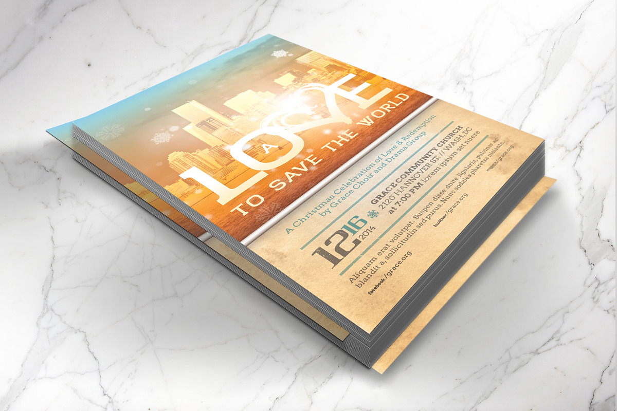 Christmas Concert Flyer Photoshop, a Flyer Template by Godserv Designs (Photo 3 of 8)