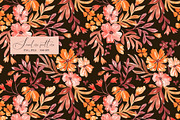 Fall floral seamless pattern, a Pattern Graphic by SirenaArt (Thumbnail 8 of 19)