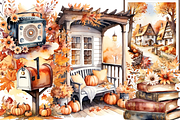 20 Retro Fall Clipart PNG Bundle, a Seasonal Illustration by ClipArtTime (Thumbnail 3 of 3)