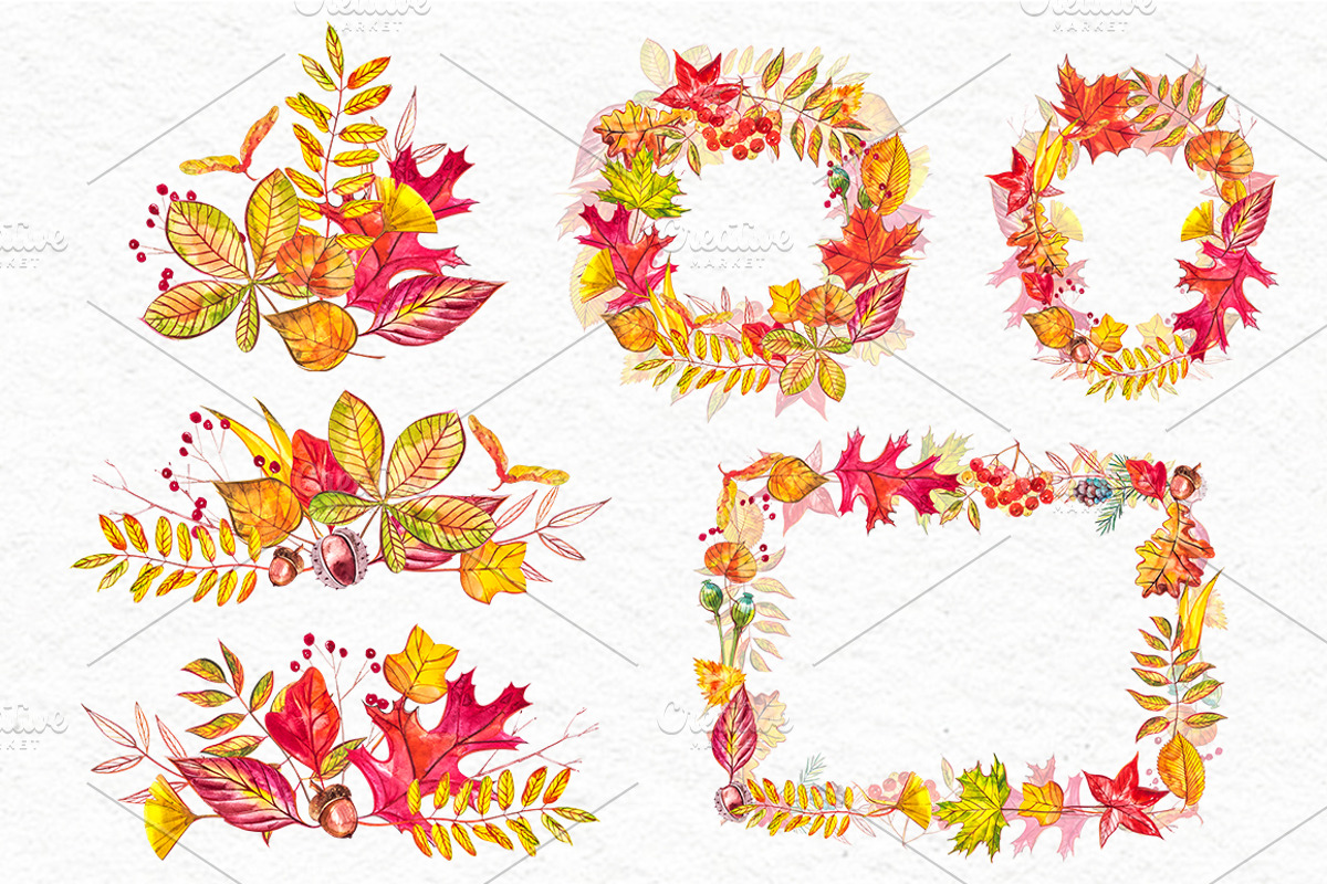 Autumn leaves, a Decorative Illustration by Ann Astro (Photo 5 of 9)