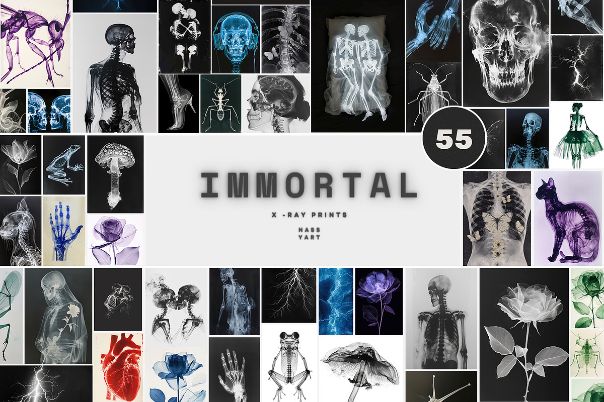 55 Immortal X-ray Print Posters, a Texture Graphic by NassyArt (Photo 1 of 14)