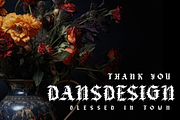 Mesciv Metal Blackletter Font, a Blackletter Font by dansdesign (Thumbnail 7 of 7)