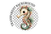 Summer Funny Seahorse Clipart, a Seasonal Illustration by Rose Art (Thumbnail 5 of 6)