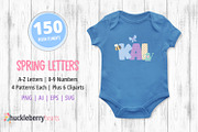 Spring Letters Clipart, an Object Illustration by Huckleberry Hearts (Thumbnail 4 of 4)