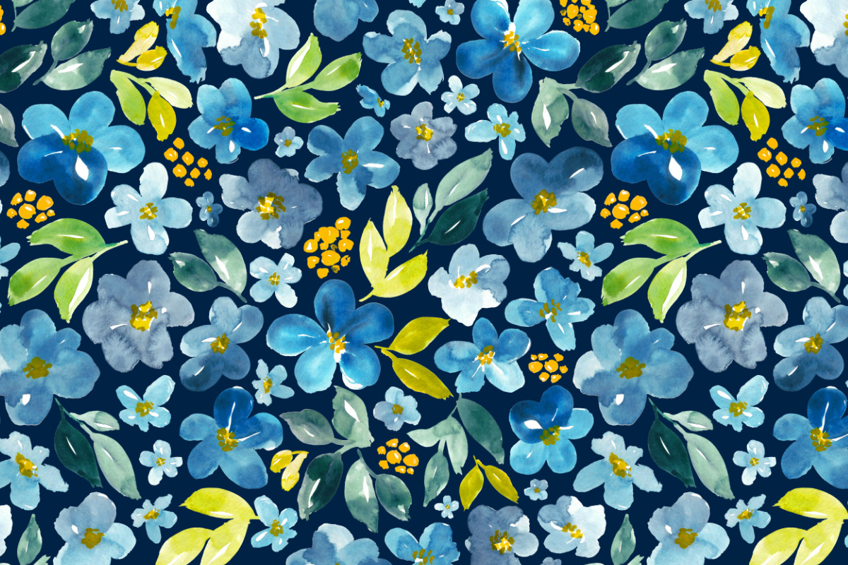 Blue, green, orange and navy, a Pattern Graphic by Anya-D (Photo 4 of 7)