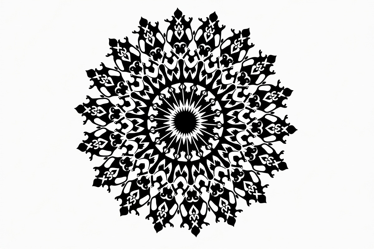 Decorative Mandala Vector Set, an Illustration by hafijul (Photo 3 of 9)