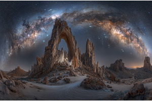 Rock formations in mountainous, a Nature Photo by ZinetroN