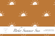 Boho Summer Sun Surface Pattern, a Pattern Graphic by Quinn Lane Designs (Thumbnail 1 of 4)