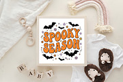 Boho Halloween Spooky Bats PNG, a Work Illustration by CraftArtStudio (Thumbnail 4 of 4)