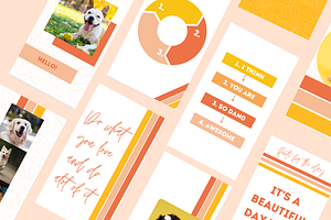 Striped Instagram Story Templates