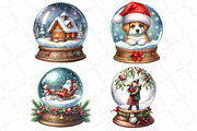 Christmas Snow Globe Clipart, an Illustration by DreamPrint404 (Thumbnail 4 of 4)