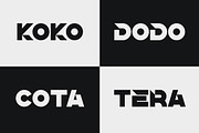 Komata – Bold Geometric Display Font, a Sans Serif Font by Artiveko (Thumbnail 4 of 8)