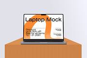 High Quality Laptop Mockup, a Mac Mockup by graphicstory (Thumbnail 2 of 4)