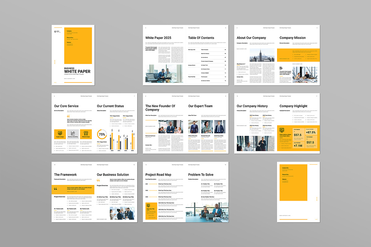 Business White Paper Template preview 7