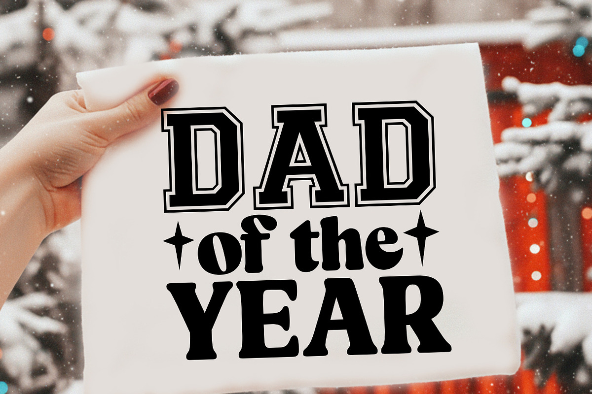 Dad of the Year T shirt Design, a Graphic by crative8112 (Photo 3 of 3)