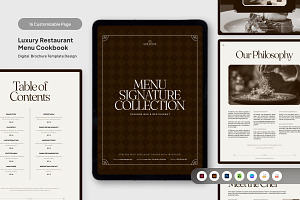 Restaurant Brochure Dark Edition, a Brochure Template by productype1