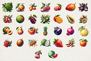 65 Watercolor Fruits Illustration, a Food Illustration by Riswan Ratta (Thumbnail 4 of 4)