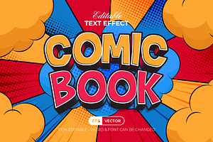 Comic Book Text Effect Style, a Layer Style Add-On by Mockmenot