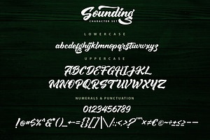 Sounding - Handlettering Script Font