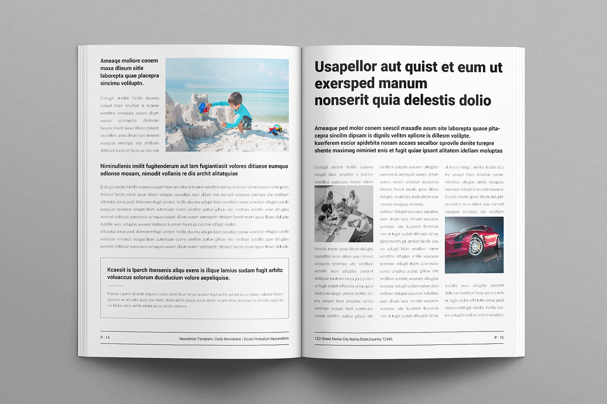 Newsletter Template, a Brochure Template by E-Type (Photo 6 of 7)
