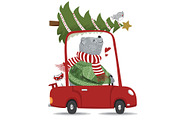 Cute bear and christmas theme, an Animal Illustration by StudioLondon (Thumbnail 2 of 3)