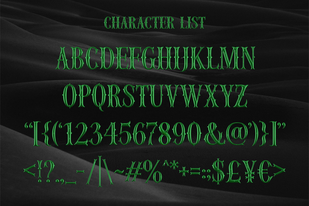 Elixir 3D SVG Bitmap Font, a Serif Font by The Creative Bix (Photo 8 of 9)