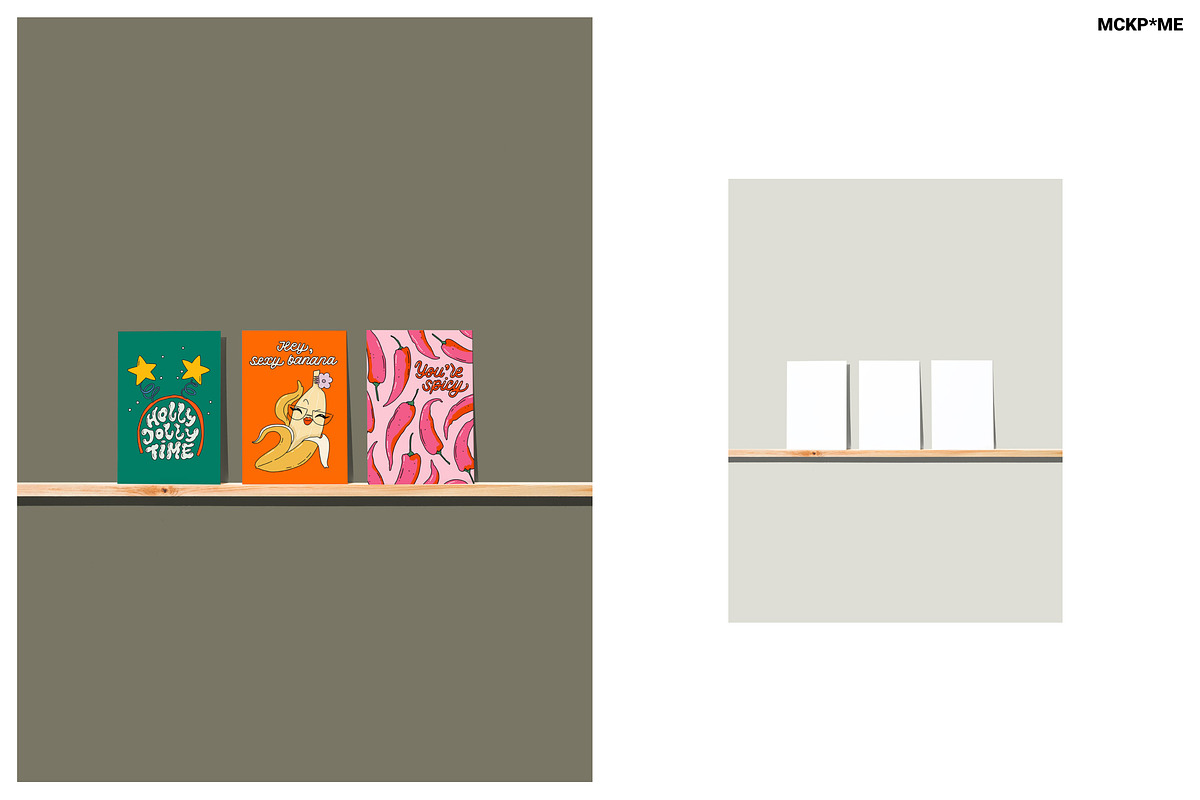 A6/B6/A5 GREETING CARD MOCKUPS, a Merchandise Mockup by MCKP*ME (Photo 6 of 9)