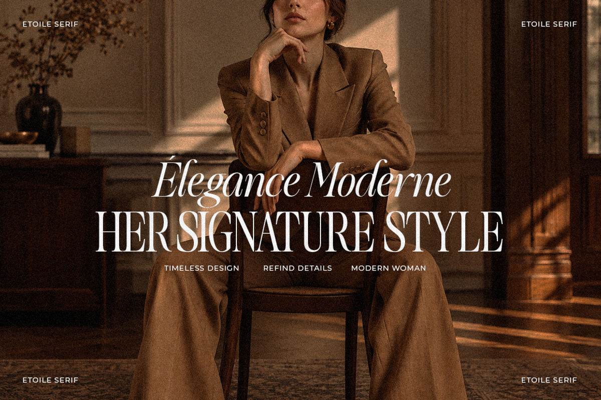 Etoile Club Chaos | 16 Font, a Serif Font by Natural Ink Studio (Photo 4 of 15)