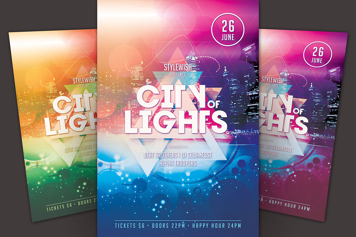 City of Lights Flyer, a Flyer Template by styleWish