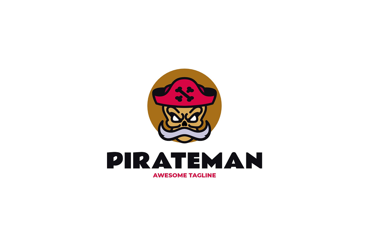 Mascot Pirate Logo Design, a Branding & Logo Template by Artnivora.Std