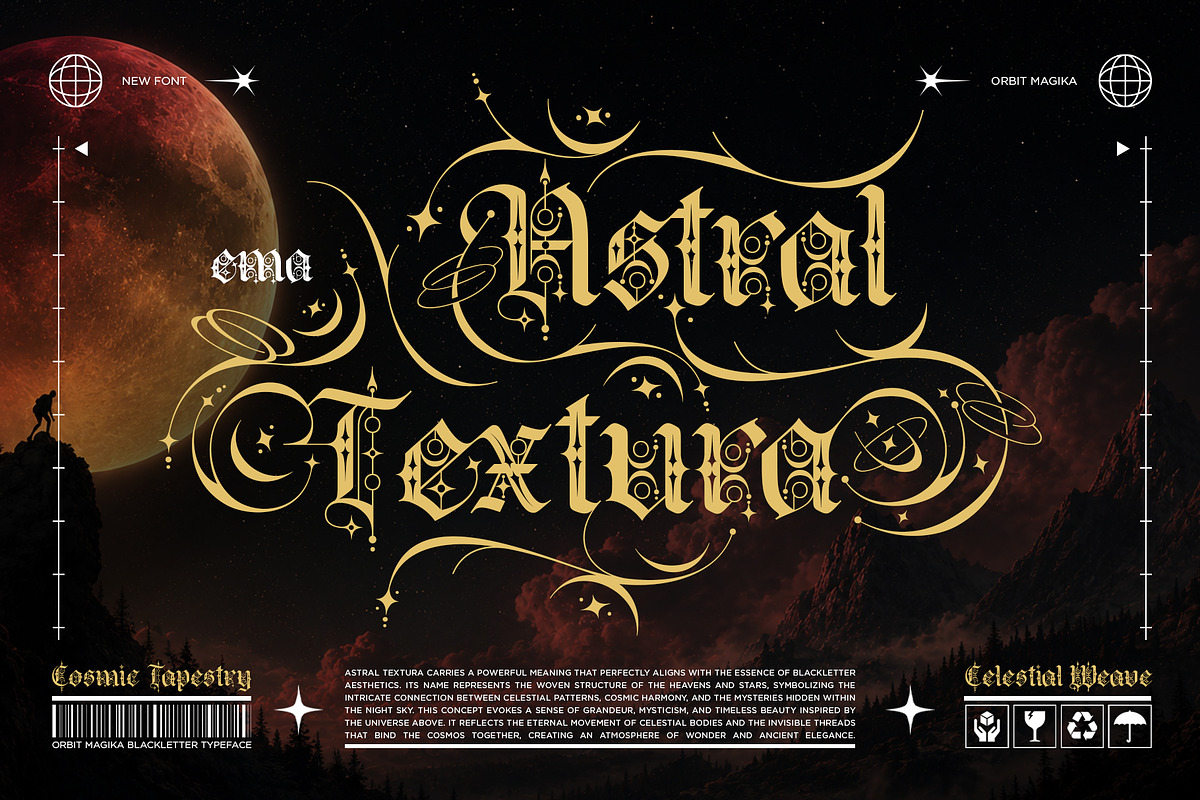Orbit Magika Typeface, a Blackletter Font by alit design (Photo 11 of 17)