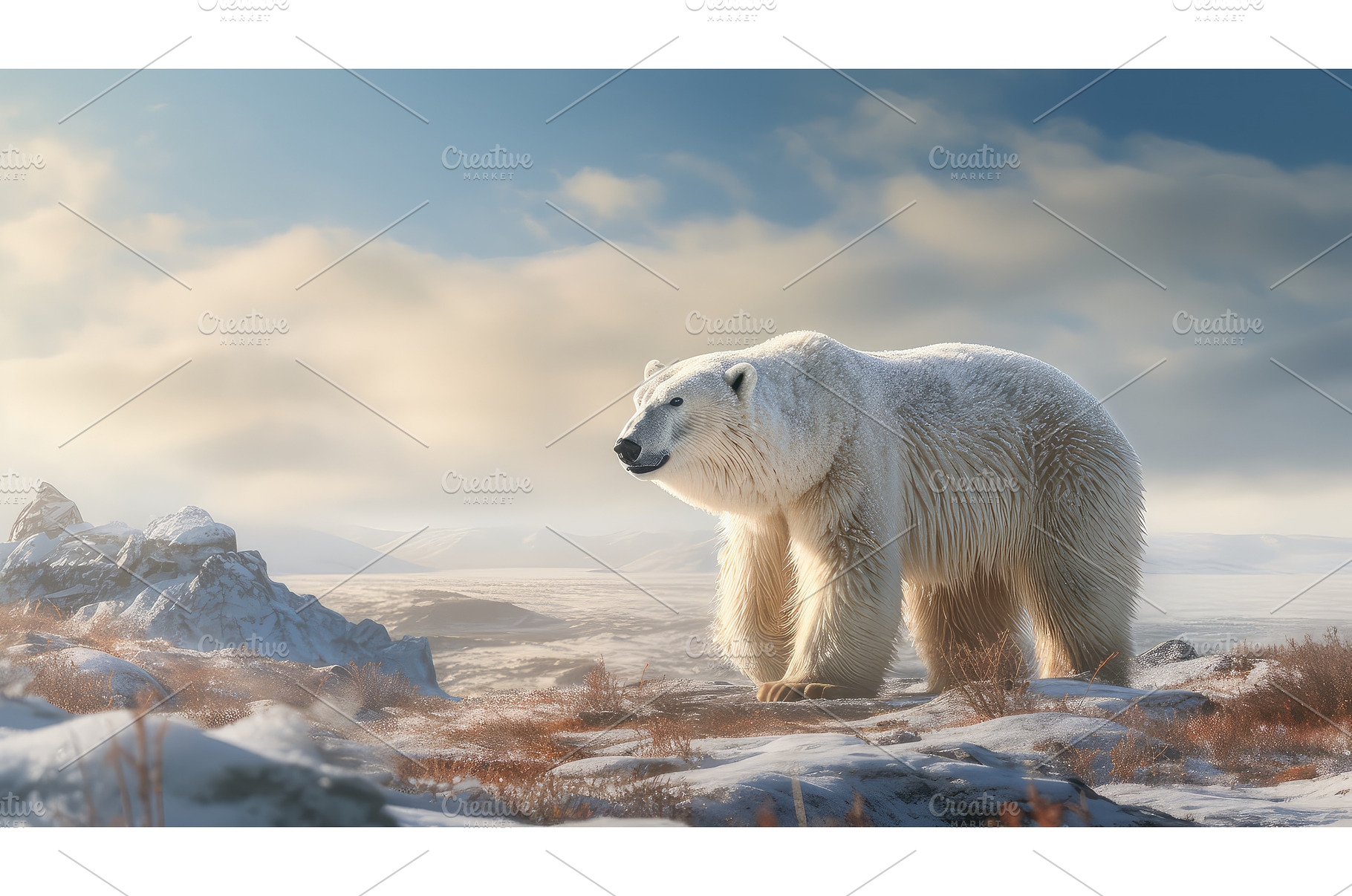 polar arctic tundra landscape ai, a Background Photo by pikepicture