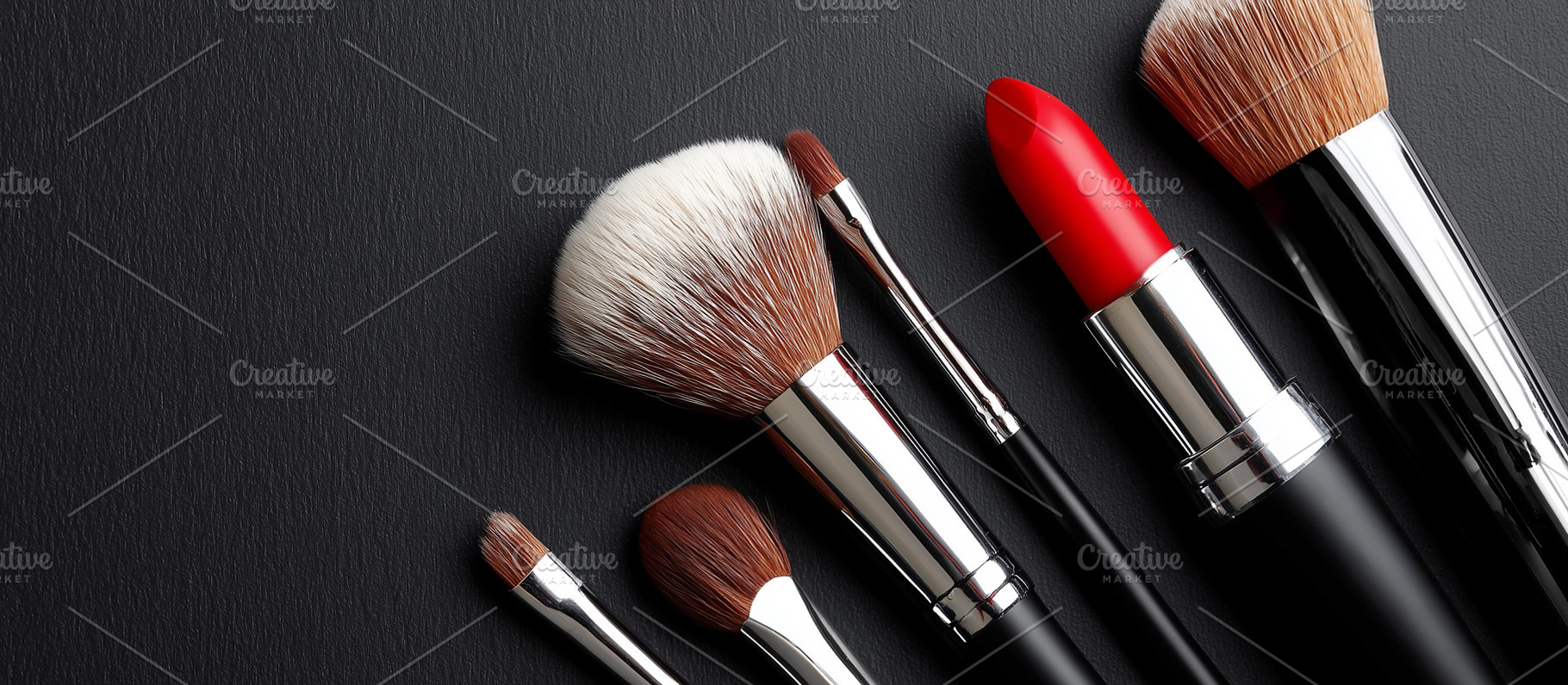 Set of professional makeup brushes, a Beauty & Fashion Photo by MistyDay