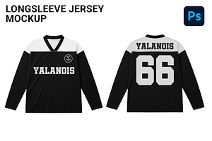 Long Sleeve Jersey Mockup