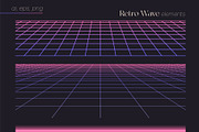 RETROWAVE 80s, 90s Synthwave Style, a Texture Graphic by Oksana Trygub (Thumbnail 12 of 15)