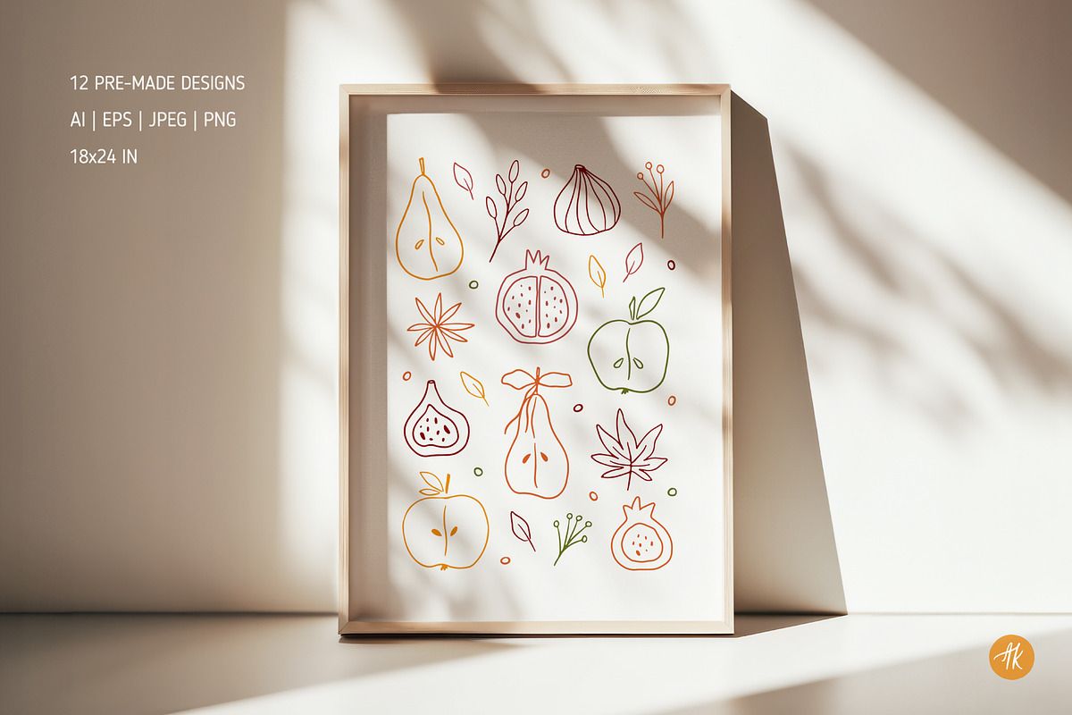 Autumn Charme Hand Drawn Doodle Set, an Object Illustration by Alena Koval (Photo 15 of 20)