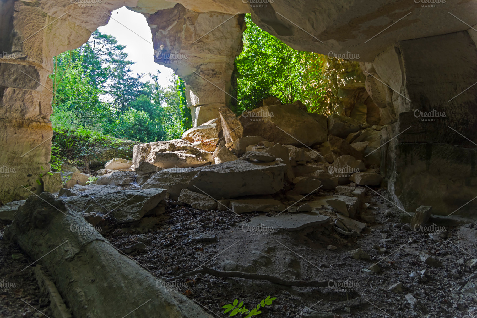 Old quarry france containing quarry, limestone, and castle, an Architecture Photo by possum