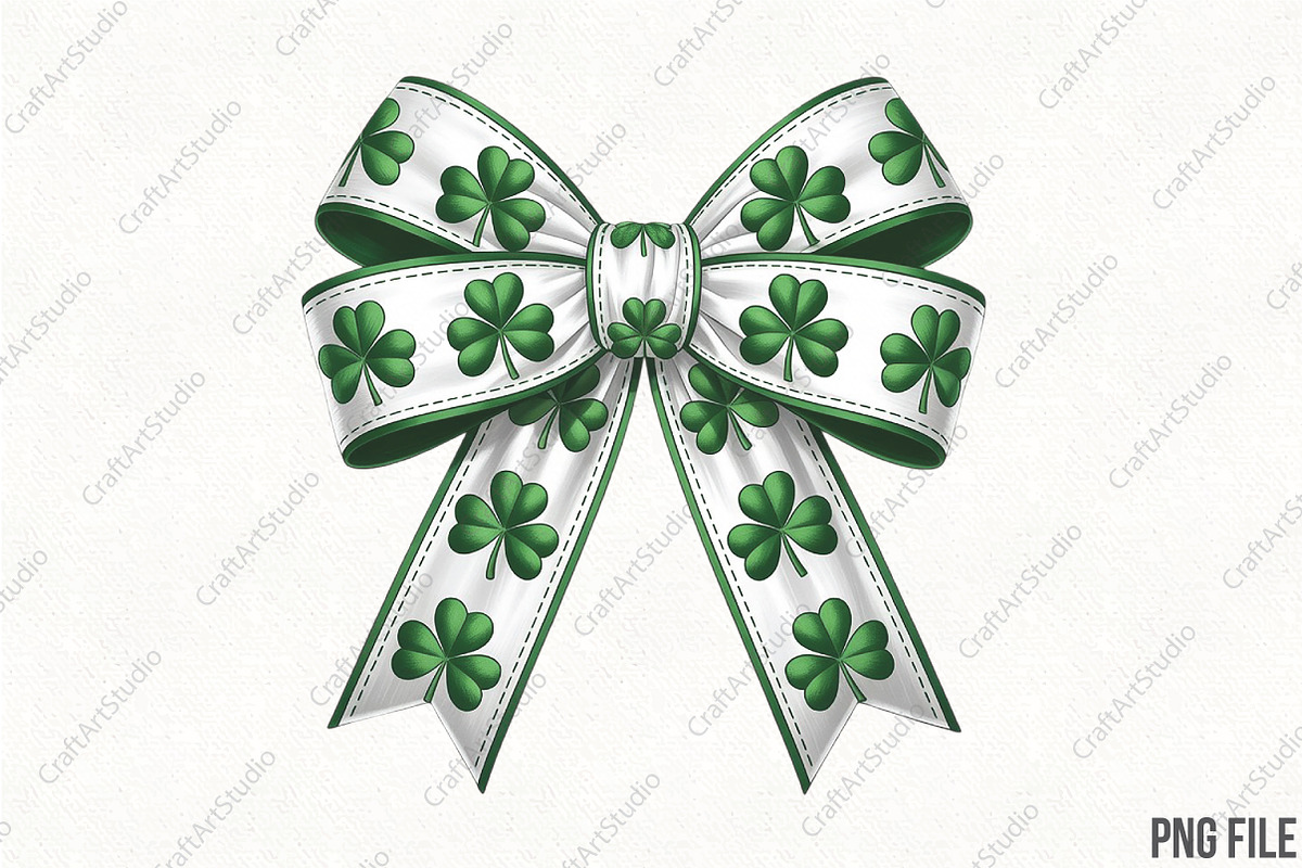 Retro Coquette St Patrick's Day PNG, an Illustration by CraftArtStudio (Photo 1 of 4)