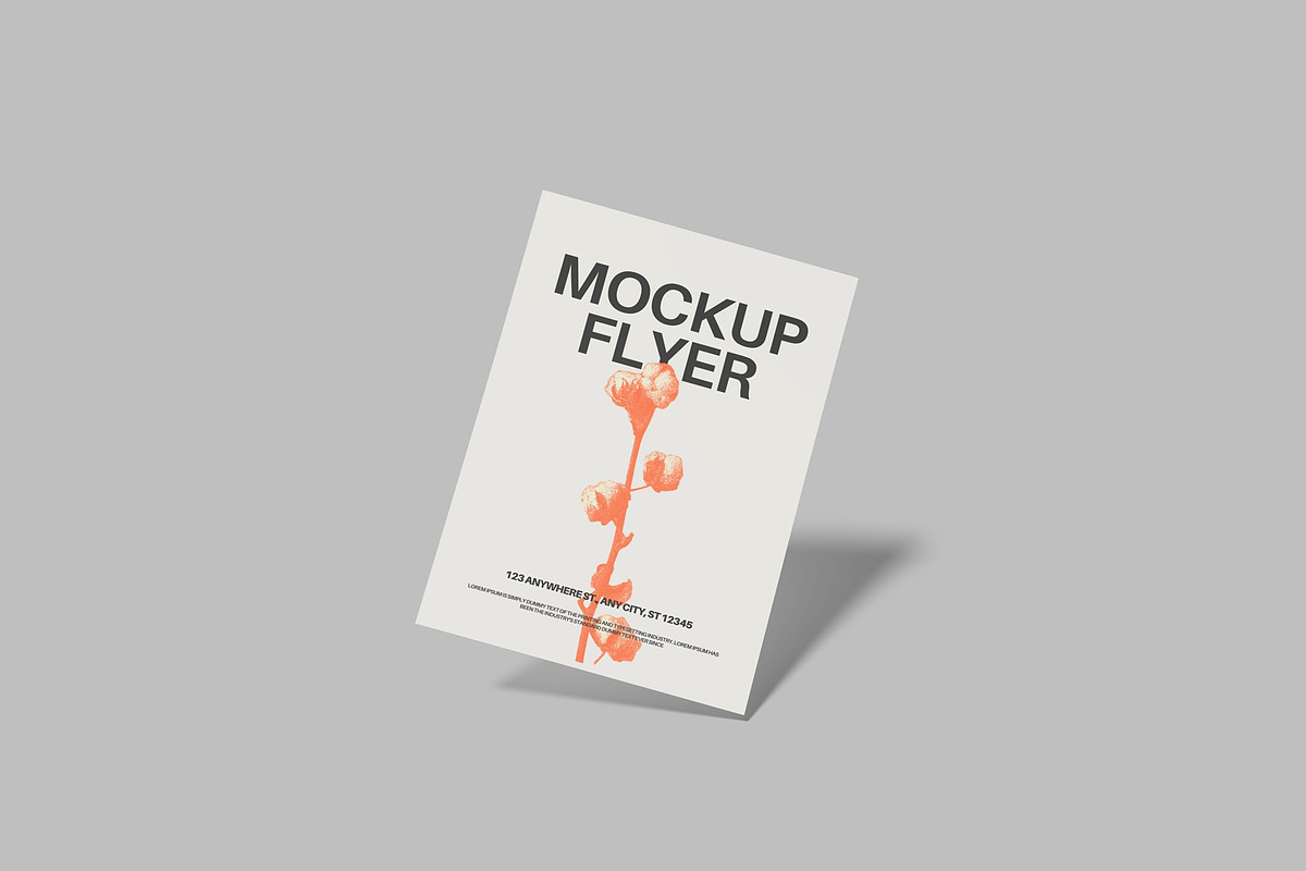 Single Flyer Floating Set, a Books & Magazine Mockup by Lxadesign (Photo 2 of 10)