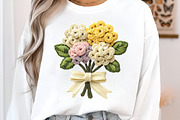 Crochet Flowers PNG Bundle, an Illustration by SinaCreation (Thumbnail 5 of 9)