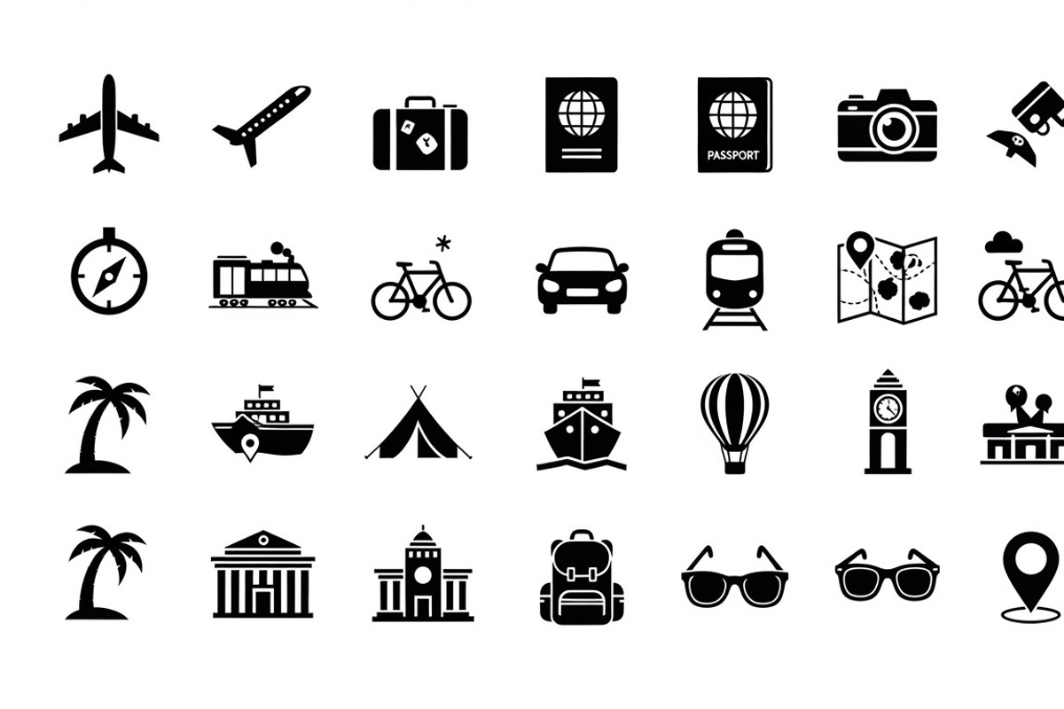 airplane travel silhouettes, an Illustration by Amazin_art (Photo 26 of 31)