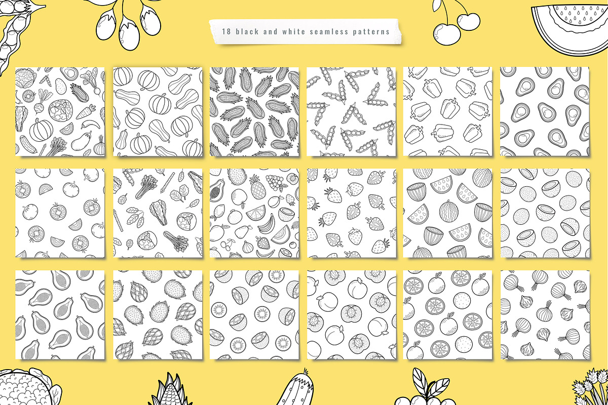 Fruits and Vegetables Clipart Bundle, an Object Graphic by Gulnara Sabirova (Photo 15 of 35)
