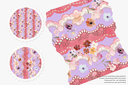Boho scallop floral pattern, a Pattern Graphic by Pink Studio Art (Thumbnail 2 of 4)