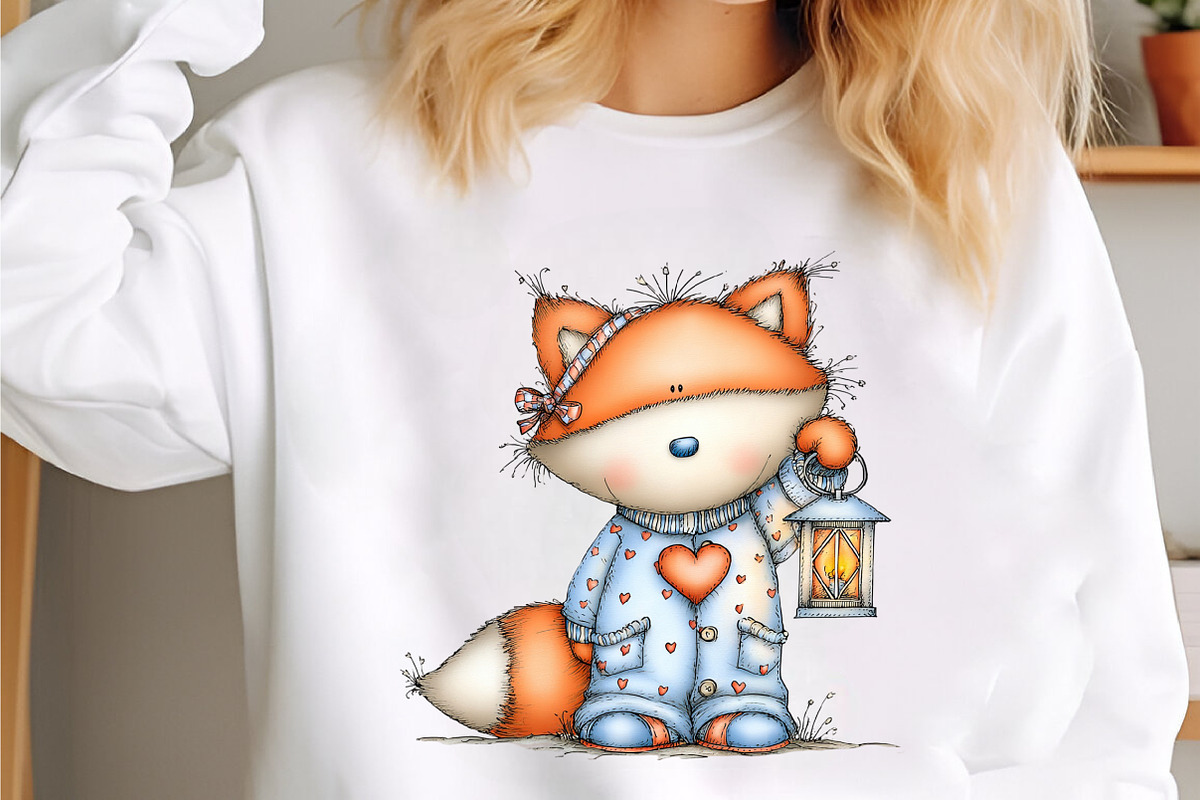 Whimsical Valentine Fox Clipart, an Illustration by designcity5 (Photo 5 of 5)
