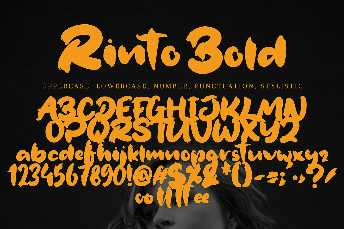 Rinto Bold, a Handwritten Font by pineungtype (Photo 6 of 6)