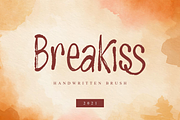 Breakiss - Handwritten Brush, a Font by Dumadistyle (Thumbnail 1 of 10)