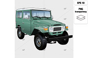 JDM 80's Classic SUV 4x4 Cruiser, an Illustration by MMG1designs (Thumbnail 4 of 4)