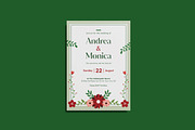 Peppa Floral Wedding Invitation, an Invitation Template by iDoodle Studio (Thumbnail 2 of 4)