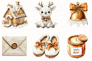 Cozy White Christmas Clipart, an Illustration by OK Design (Thumbnail 2 of 5)